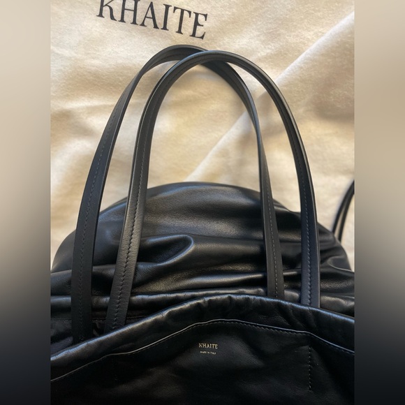 Khaite Osa Drawstring Medium Leather Tote Bag NWOT - Picture 4 of 10